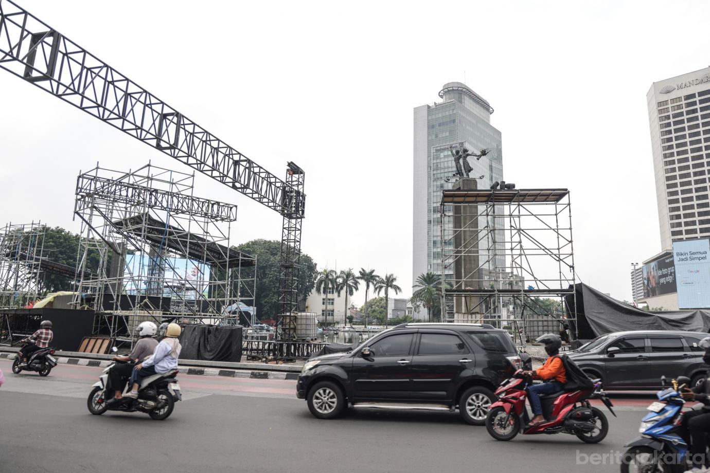 6 Persiapan Perayaan Malam Puncak HUT ke 499 Jakarta 6
