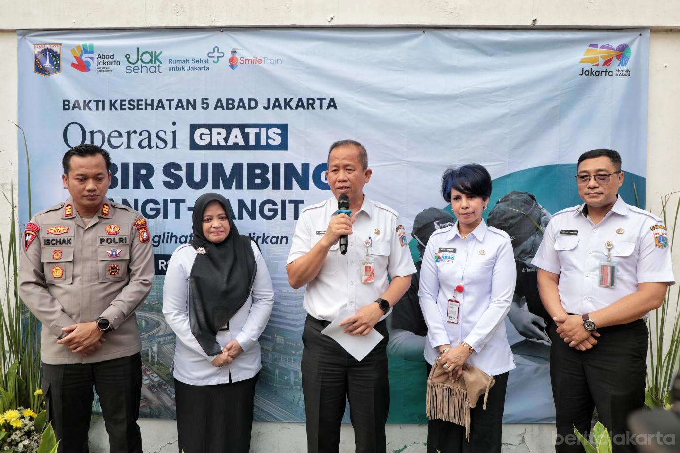 7.Pemprov DKI Gelar Operasi Gratis Bibir Sumbing di Dua RSUD