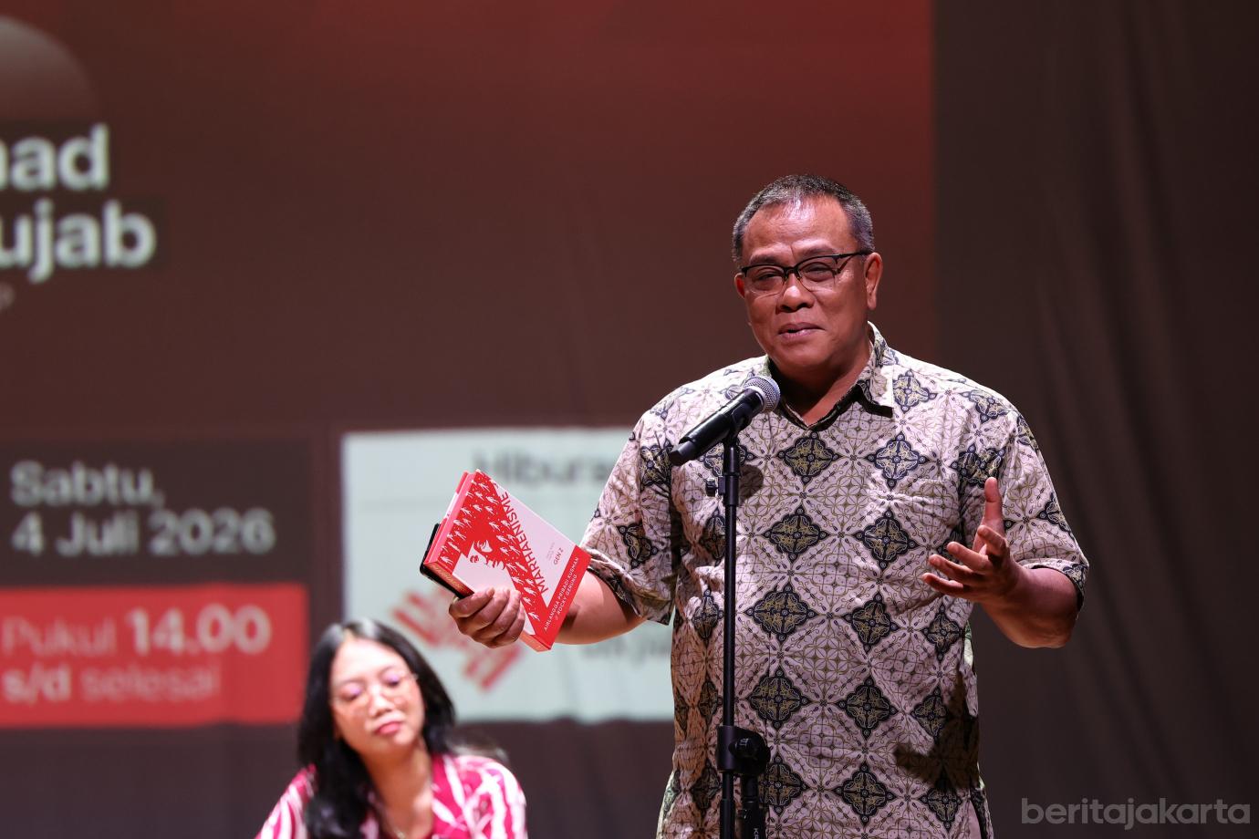 3.Pramono Berikan Sambutan pada Launching dan Diskusi Buku  Maraenisme   Dalil Baru untuk Gen Z