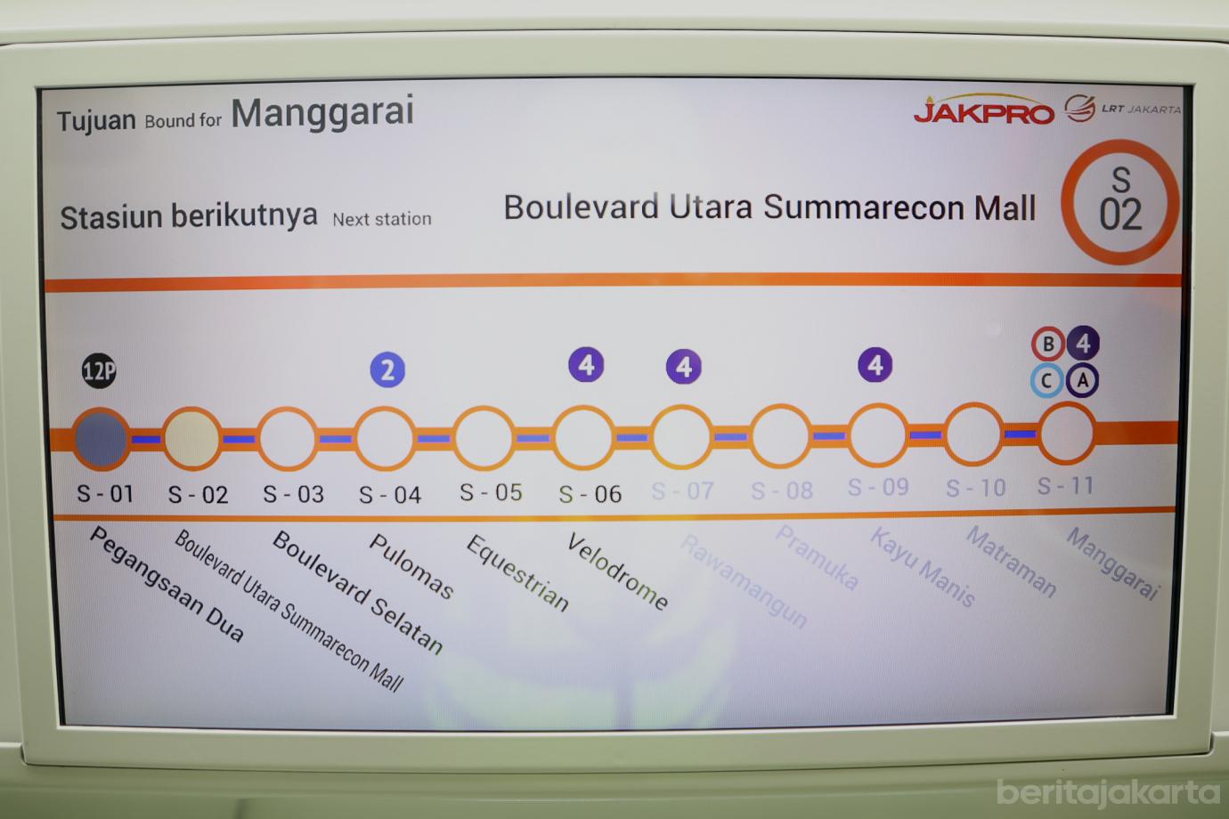 3 pram tinjau lrt 2