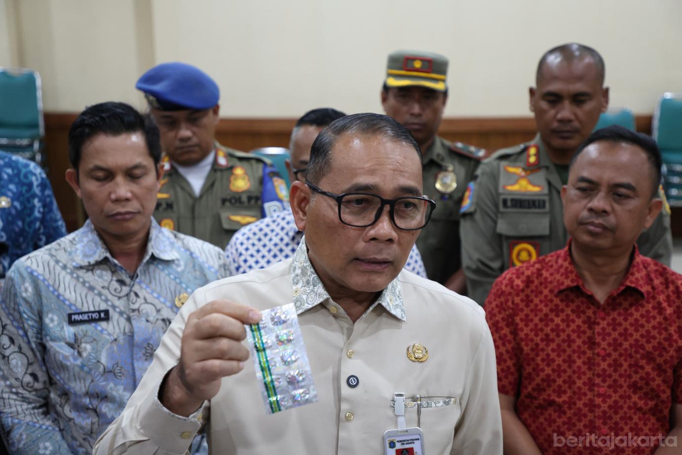 9.Satpol PP Jakarta Pusat Razia Pengedar Tramadol