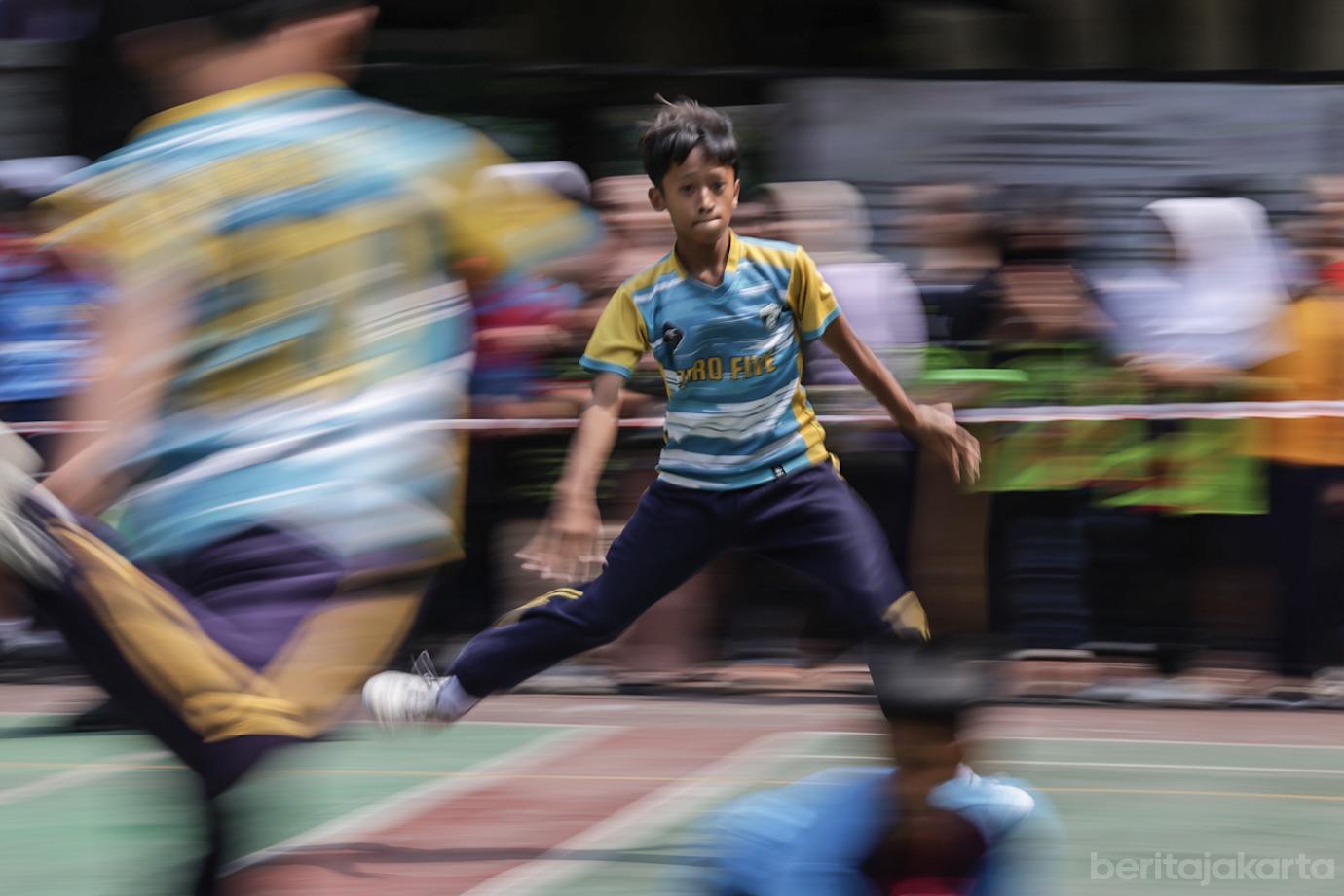 Adu Ketangkasan Pelajar SD dan SMP di Keujaran Hadang Jakarta Barat 6