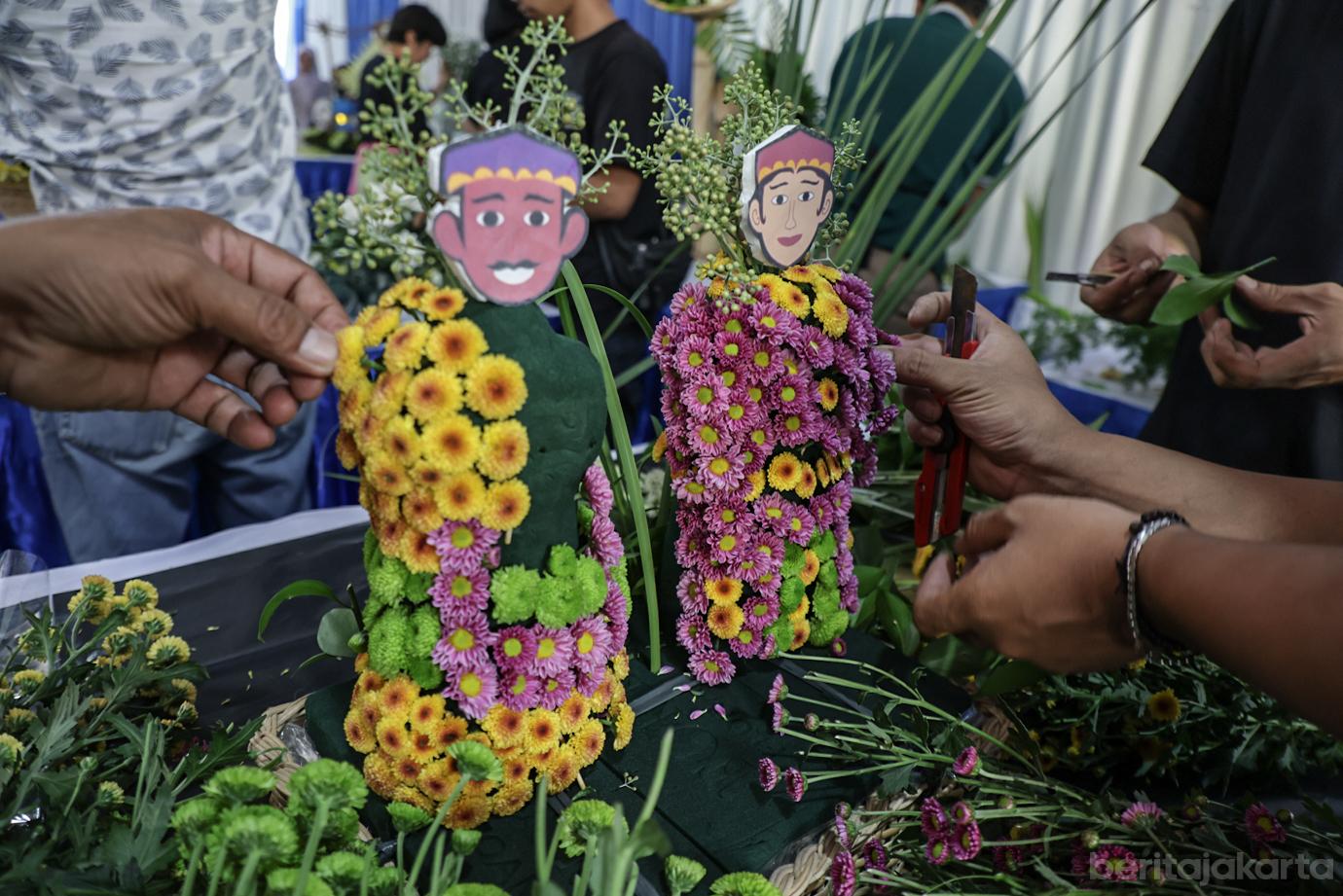 Lomba Merangkai Bunga Profesional Rawa Belong Tampilkan Berbagai Desain Kreatif 5