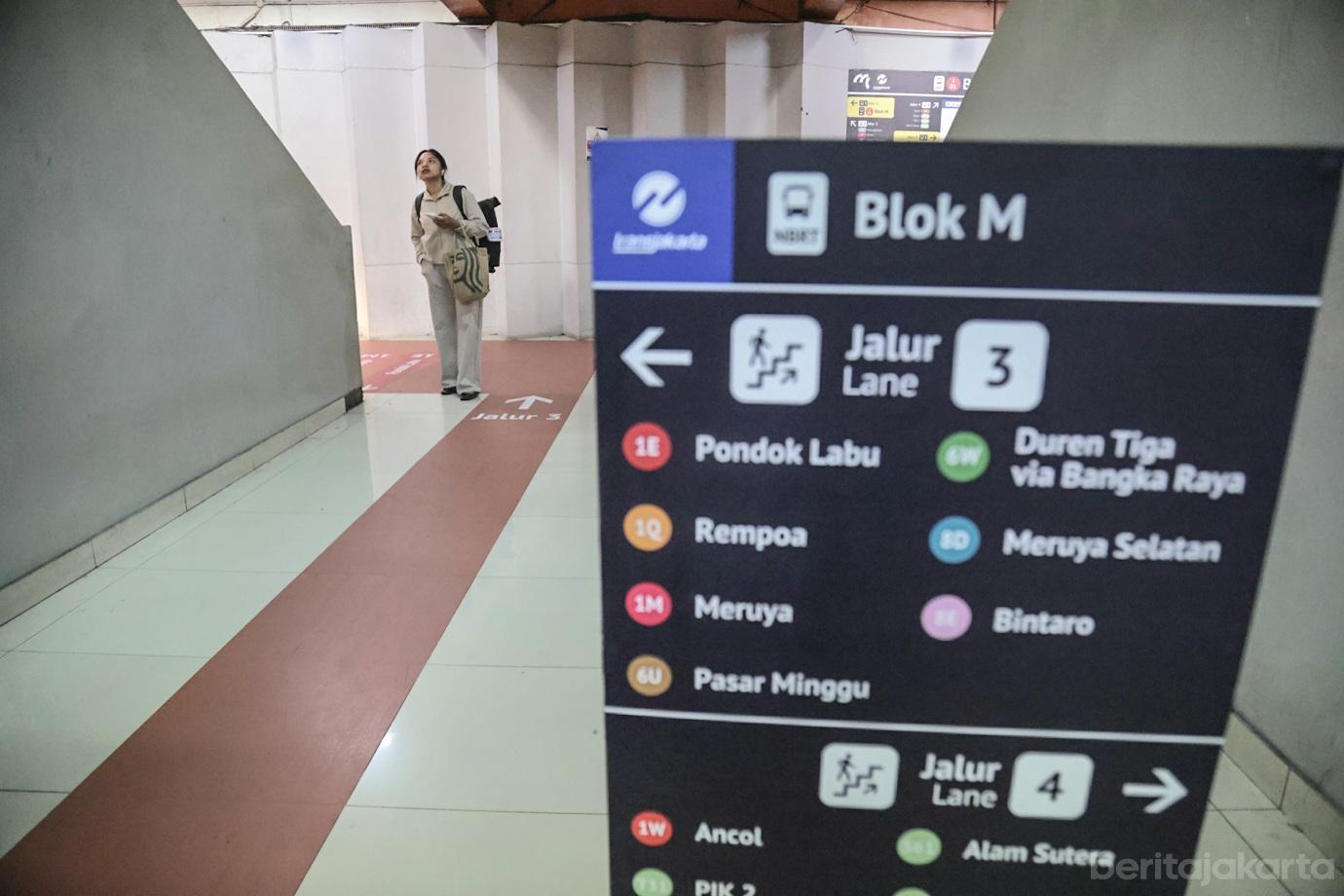 Transjakarta Sediakan Wayfinding di Terminal Blok M 6