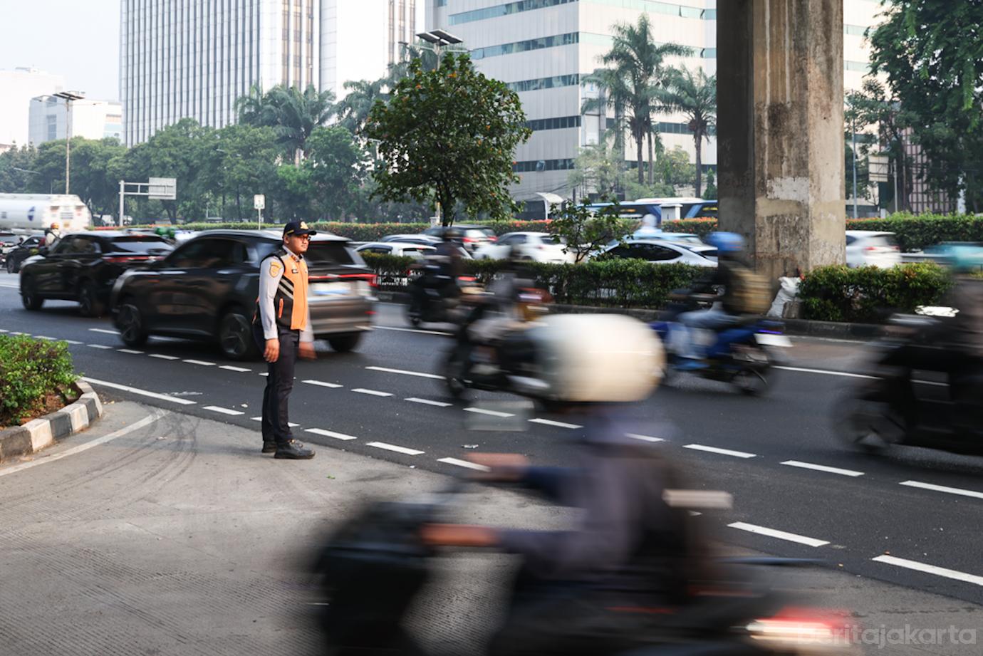 Gebrak Pagi Dishub, Arus Lalin Cenderung Lancar