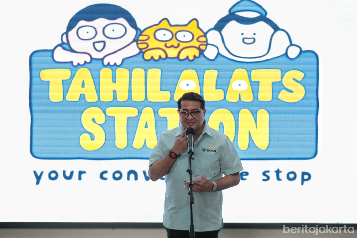 3.Wagub Hadiri Pembukaan Toko Kolaborasi MRT Jakarta dengan Tahilalats.jpg