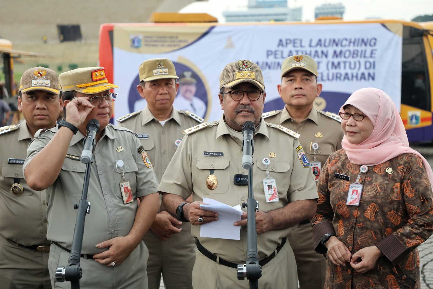 7.Rano Karno Pimpin Apel Launching Pelatihan MTU.jpg