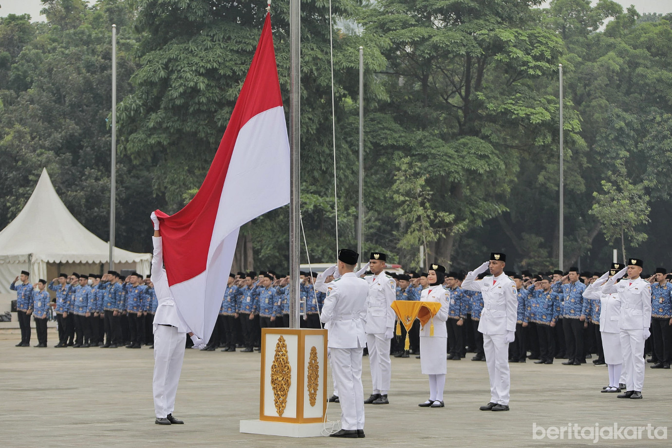 2.Rano Karno Jadi Inspektur Upacara Pada Peringatan Hari Rapat Raksasa IKADA ke-80 tahun 2025.jpg