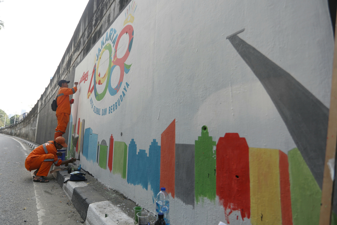 1 Mural HUT ke-498 Jakarta Percantik Jalan Casablanca Raya_1.jpg