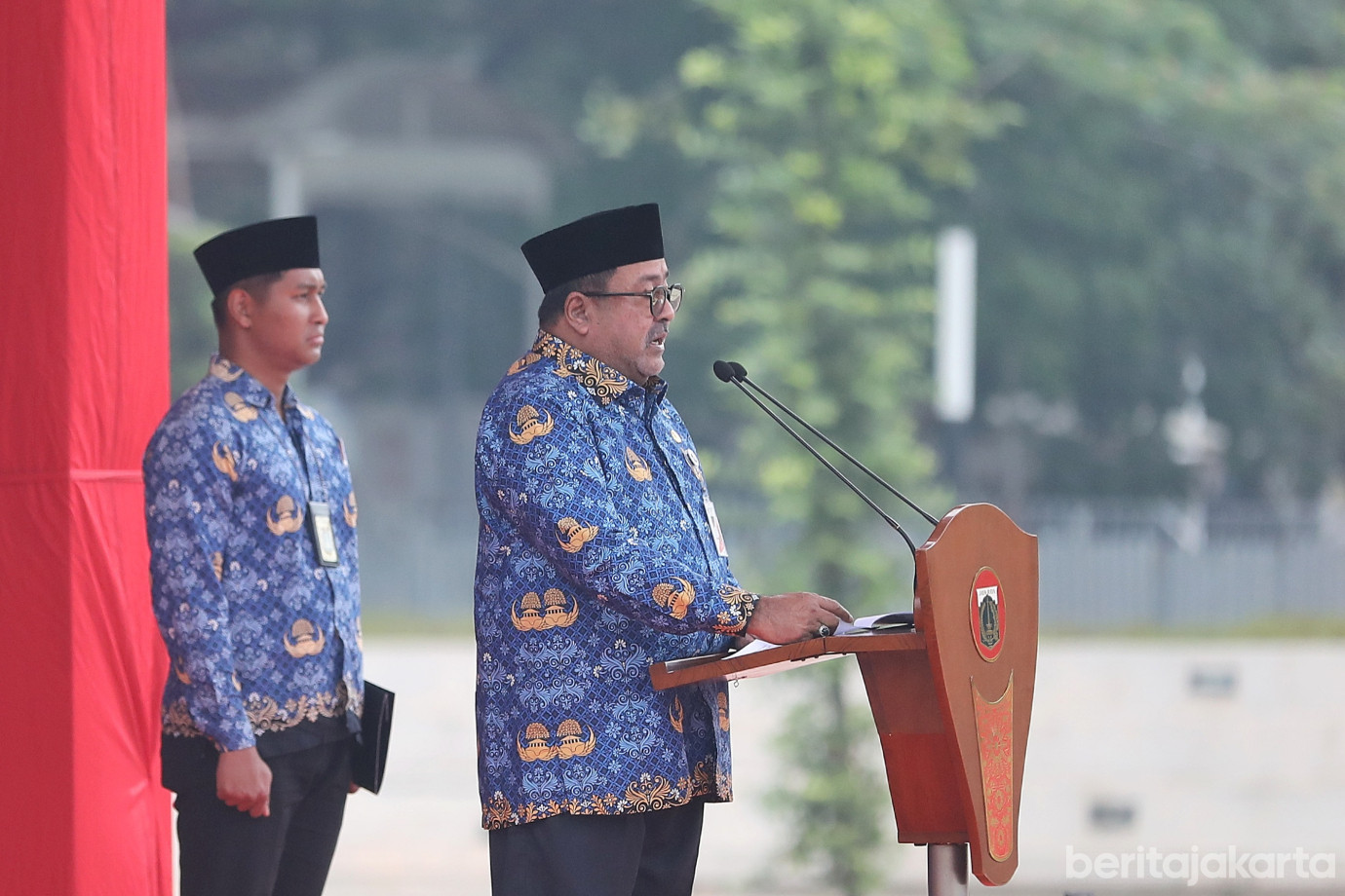 3.Rano Karno Jadi Inspektur Upacara Pada Peringatan Hari Rapat Raksasa IKADA ke-80 tahun 2025.jpg
