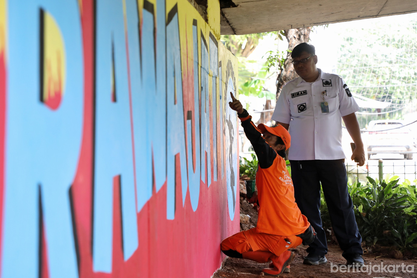 1.Kelurahan Rawajati Percantik Kolong Flyover Kalibata.jpg