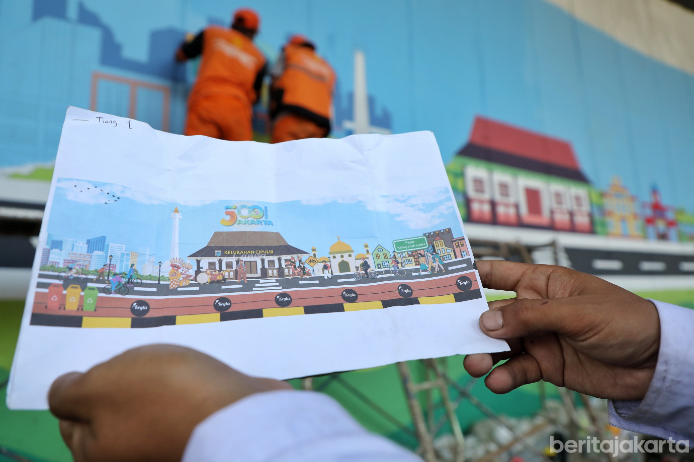 4.Kelurahan Cipulir Percantik Kolong Fly Over Pasar Kebayoran.jpg