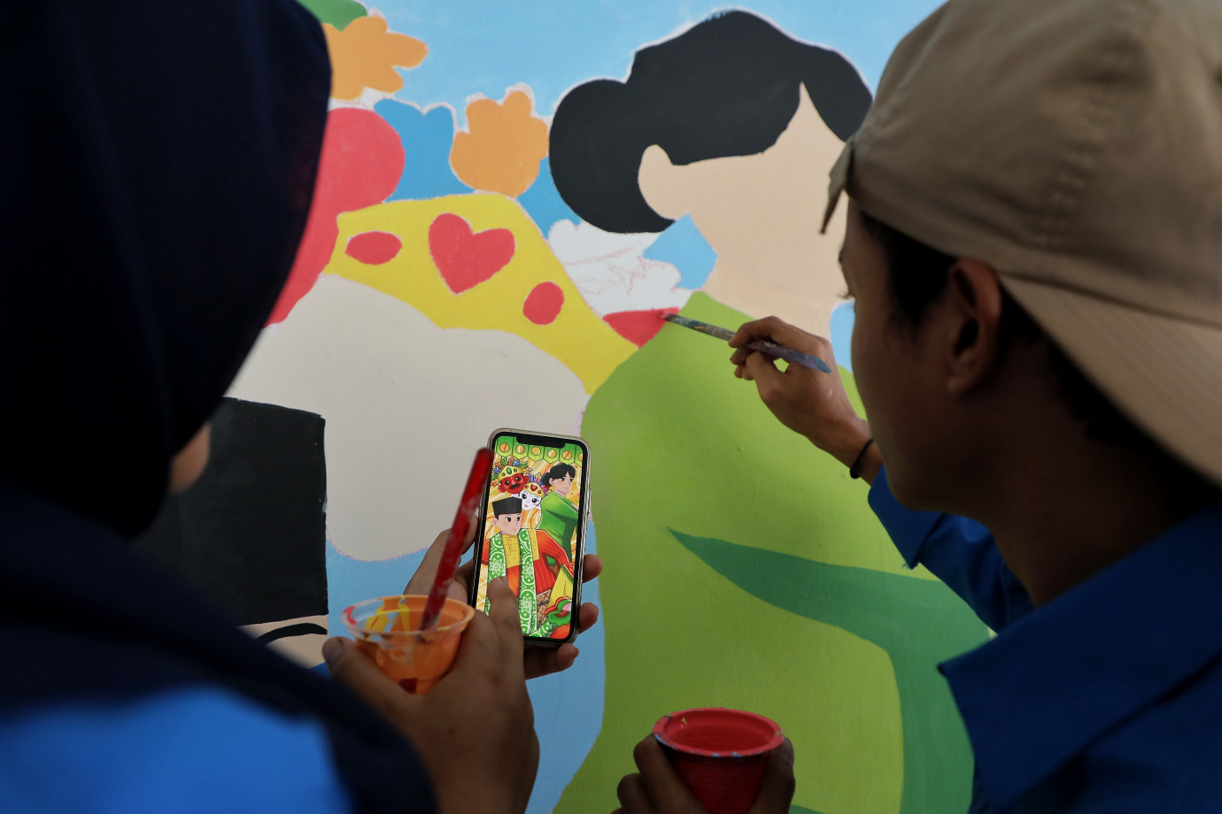 3.RPTRA Udara Segar Dipercantik Dengan Mural Untuk Menyambut Bulan Ramadhan.jpg