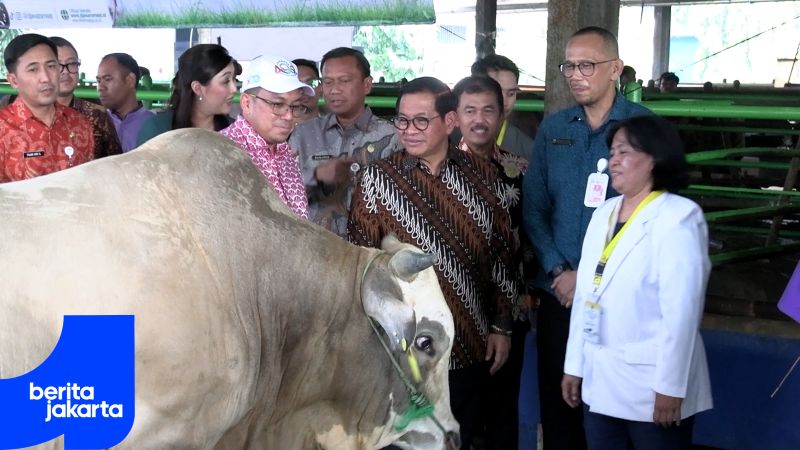 Ahead of Eid al Adha, Pramono Visits Dharma Jaya Slaughtering House