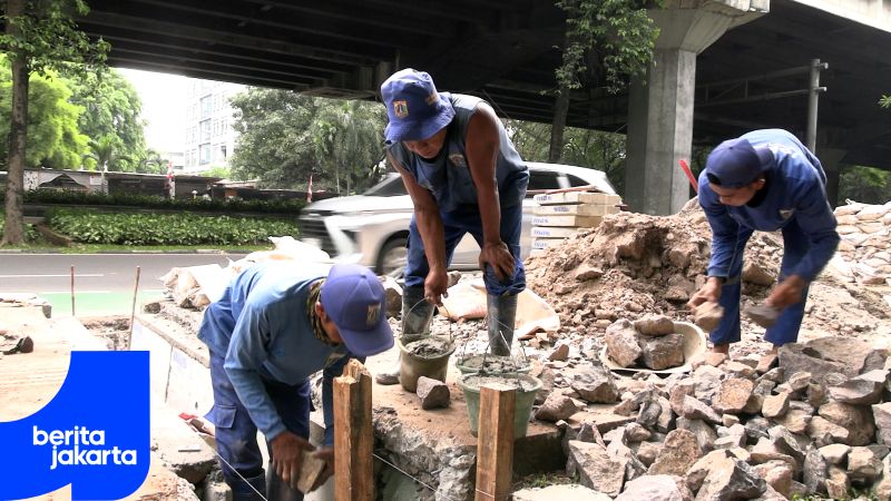 21 Tali Air di Jalan Ahmad Yani Cempaka Putih Direvitalisasi 