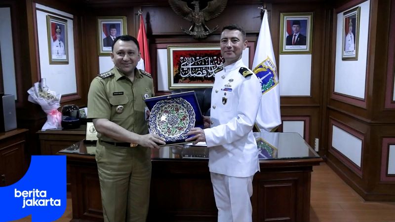  North Jakarta Mayor Receives Visit from Turkish Warship Commander