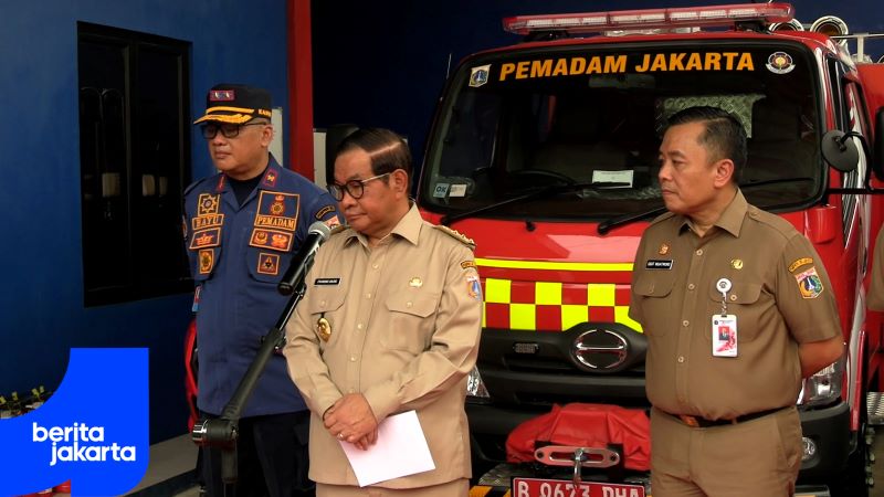 Pramono Praises Creative Financing for Construction of Kebayoran Lama Utara Fire Station