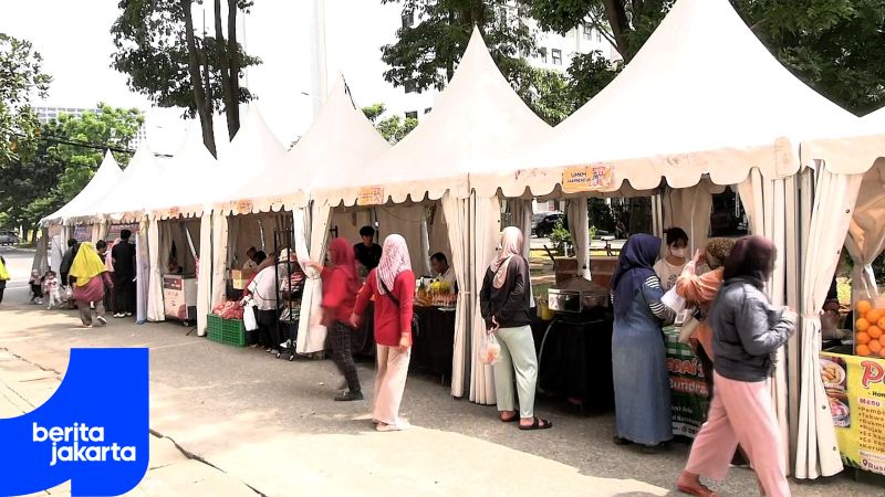 Warga Rusun Pesakih Antusias Sambut Pasar Murah Dinas PPKUKM 