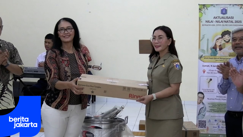 Panitia Natal Pemprov DKI Gelar Baksos di Yayasan Rawinala