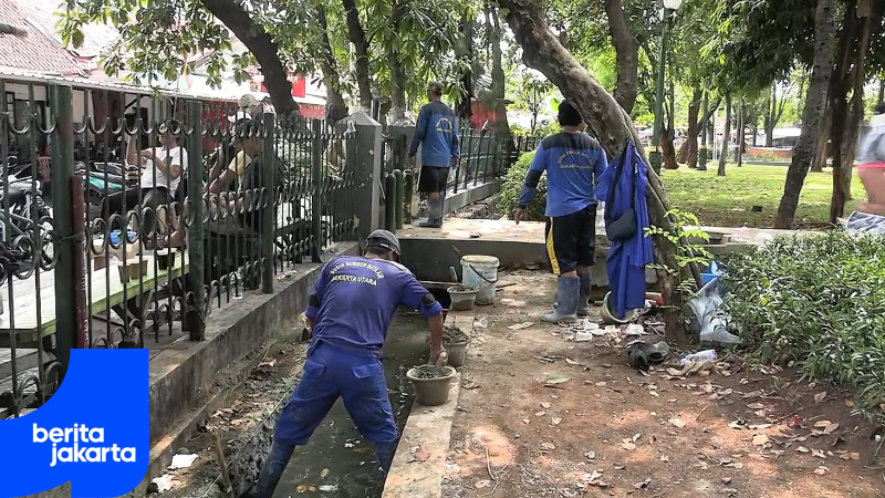 Tingkatkan Kenyamanan, Saluran Air Taman Gorontalo Diperbaiki