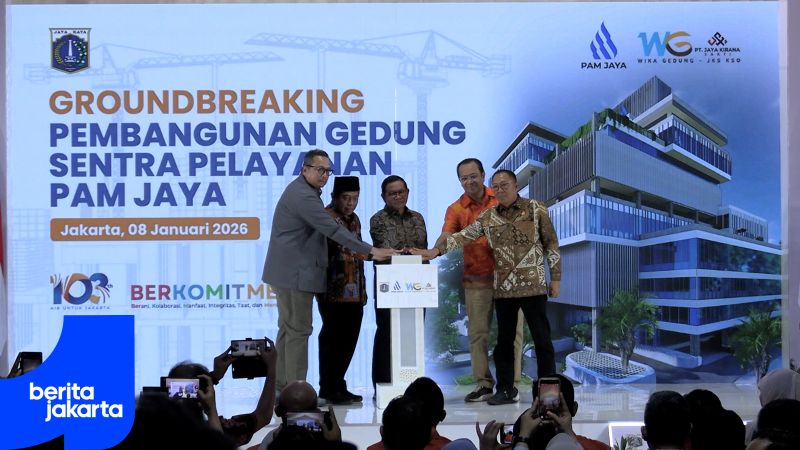Pramono Leads Groundbreaking for New PAM Jaya Service Center