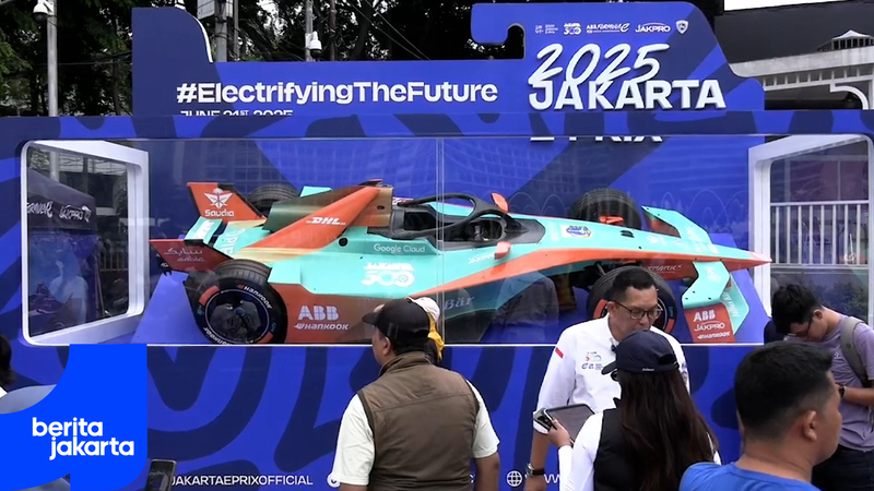 Jakpro Pamerkan Mobil Formula E Gen 3 Evo di CFD