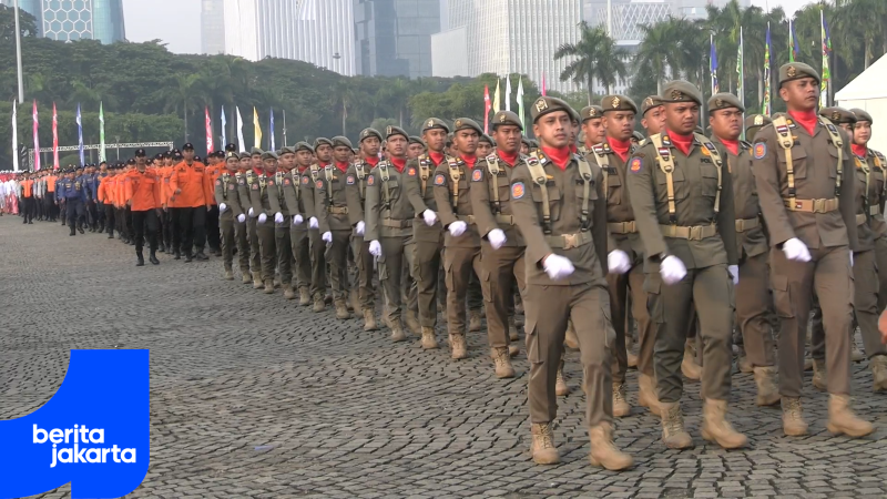 Upacara HUT Jakarta Diwarnai Parade Defile