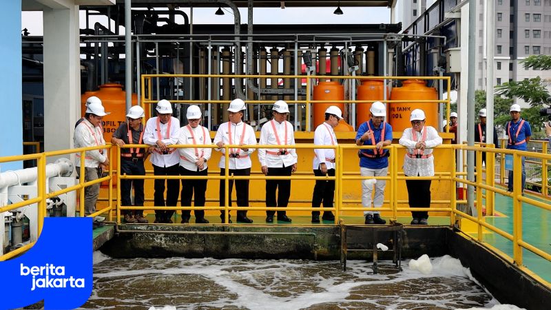 Tinjau IPA Mookervart, Pramono Proyeksi Peningkatan Layanan Air Bersih