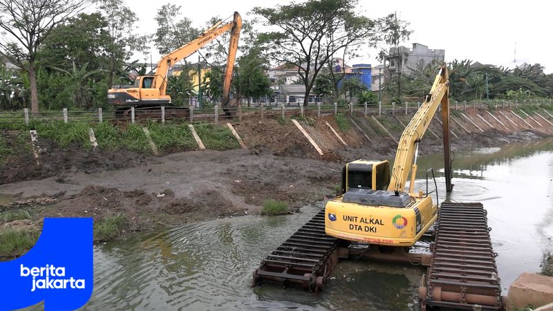 Progres Pengerukan Waduk Kampung Rambutan Utara Capai 70 Persen