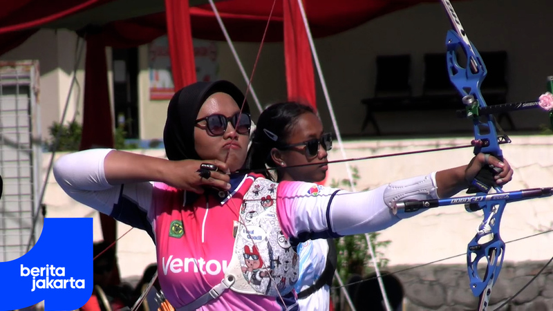 Kalahkan Lampung, Tim Panahan Putri DKI Aman Medali Emas