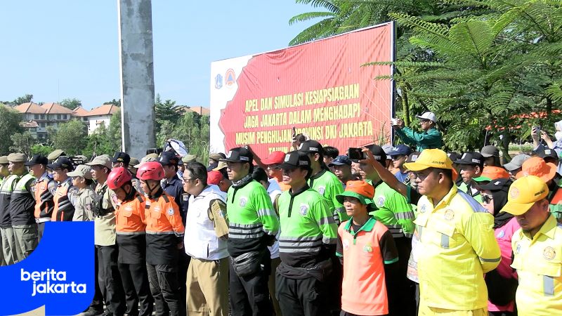 Hadapi Cuaca Ekstrem, Pramono Pimpin Apel Kesiapsiagaan Jaga Jakarta