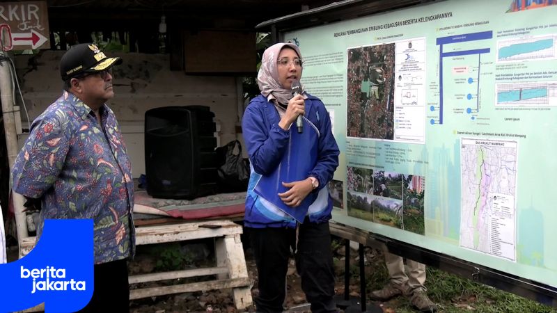 Rano Tinjau Pembangunan Embung Kebagusan