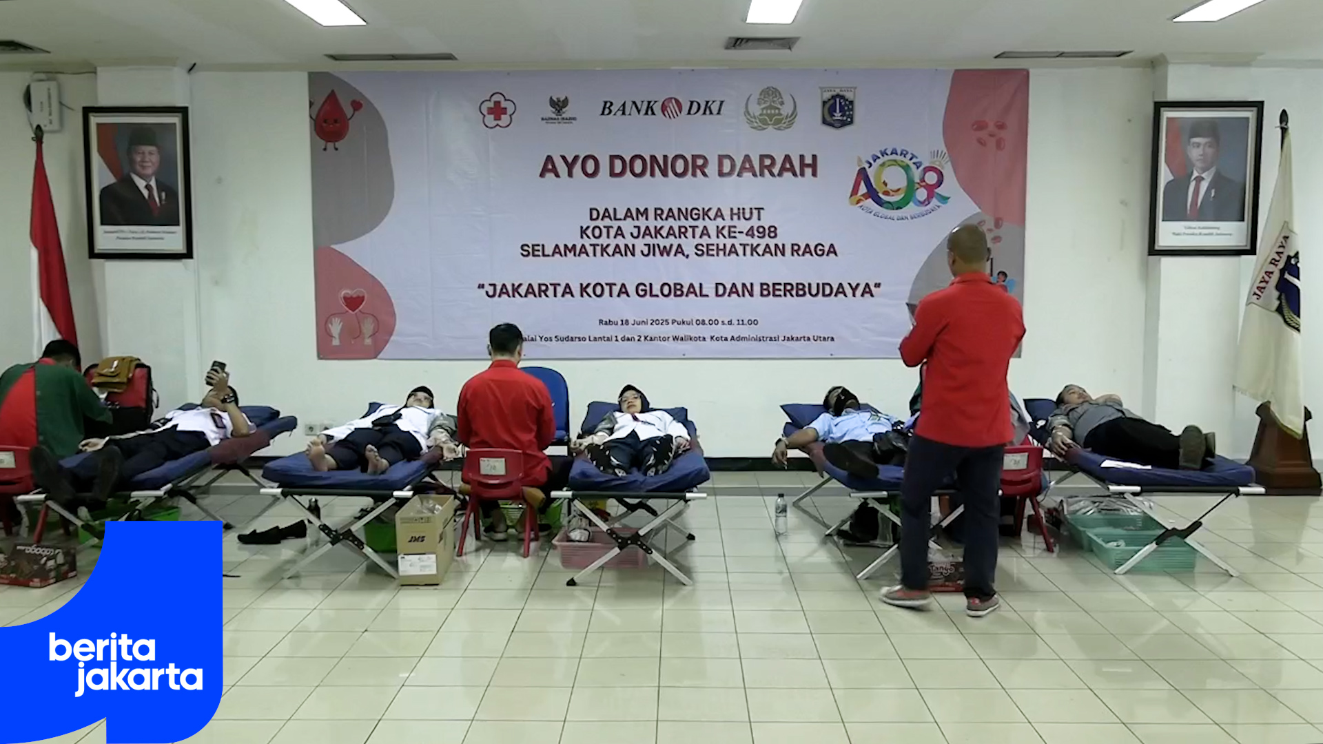 Sambut HUT ke-498 Jakarta, Pemkot Jakut Gelar Donor Darah