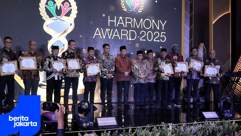  Jakarta Sabet Dua Penghargaan Harmony Award 2025 dari Kemenag