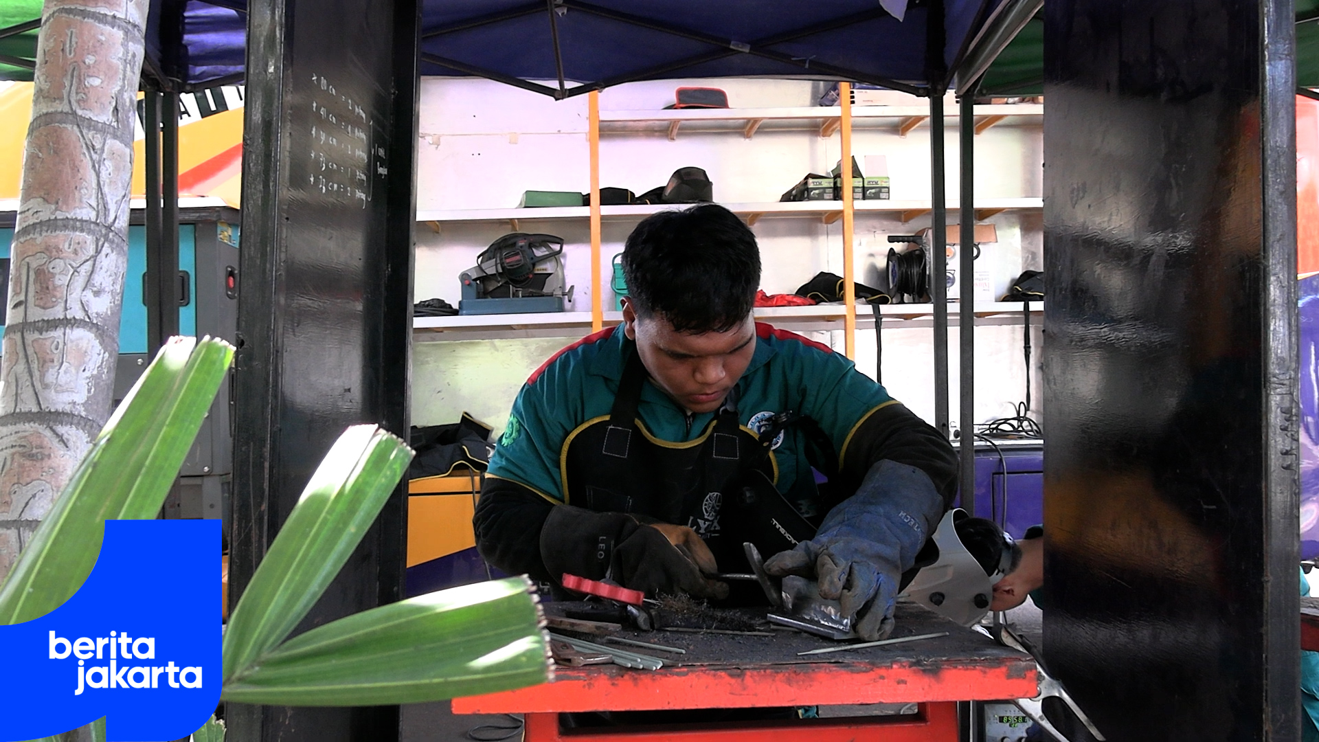Siswa SMK 1 Percik, Antusias Ikuti Pelatihan Teknik Las