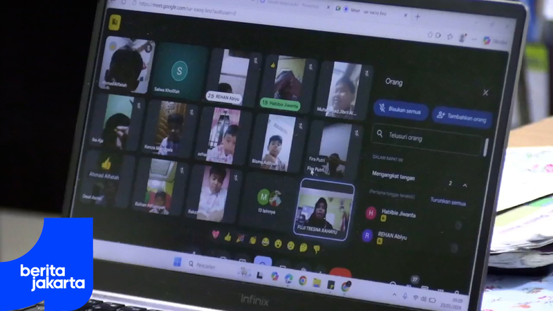 Antisipasi Cuaca Ekstrem, 636 Siswa SDN Srengseng Sawah 01 Jalani PJJ