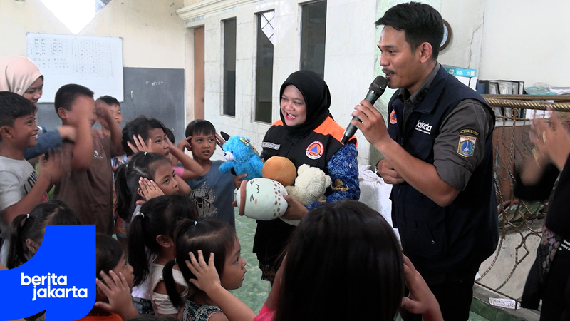Anak-anak Penyintas Kebakaran Taman Sari Dapatkan Trauma Healing