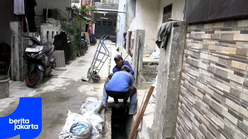 Saluran di RW 06 Tanjung Duren Utara Direvitalisasi