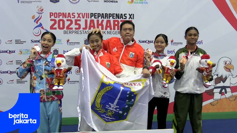 Dulang 58 Emas, Jakarta Kokoh di Puncak Klasemen Sementara POPNAS 2025