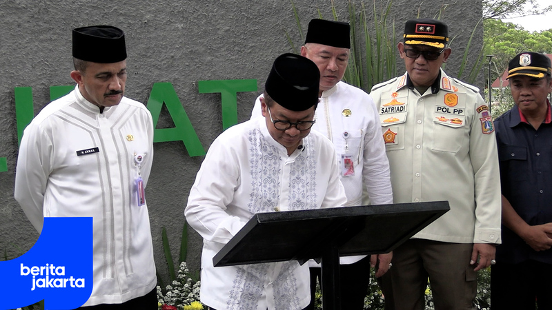 Pramono Resmikan RTH Kampung Kalibata di Srengseng Sawah
