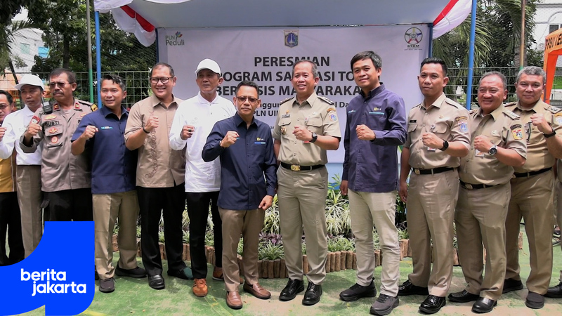 Wali Kota Jakut Resmikan STBM Pademangan Barat