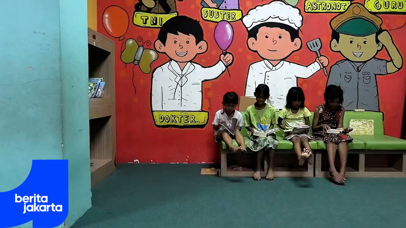 Mengunjungi Perpustakaan Ramah Anak Sudin Pusip Jakpus