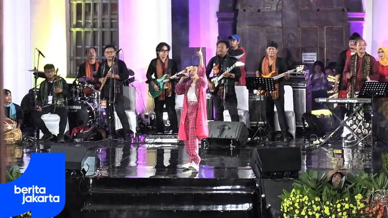 Malam Puncak HUT Jakarta di Kota Tua Berlangsung Meriah