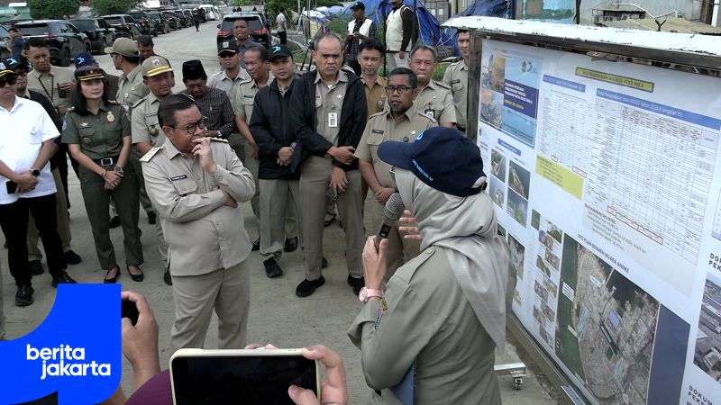 Tinjau Tanggul Muara Baru, Pramono Pastikan Kesiapan Hadapi Rob