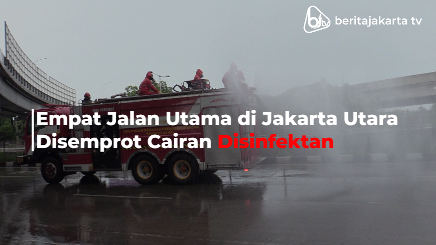 Jalan Utama di Jakarta Utara Disemprot Disinfektan.mp4