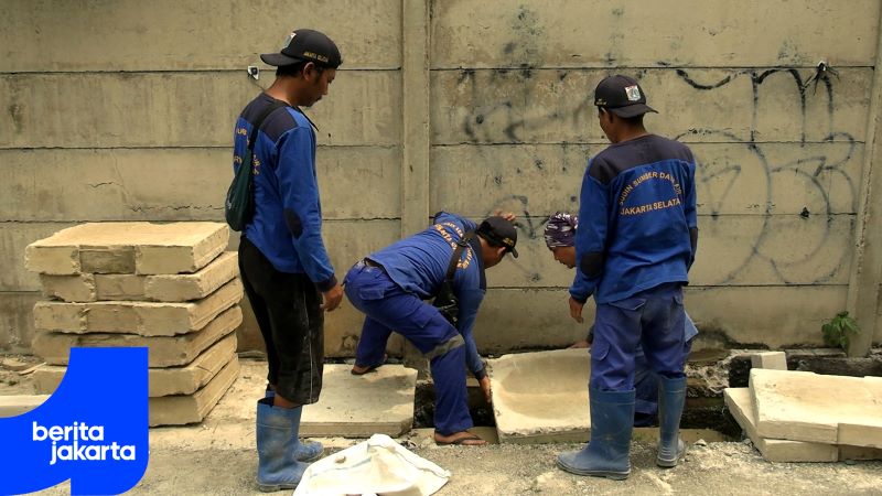 SDA Pancoran Normalisasi Saluran Air di Jalan Duren Tiga Selatan VII