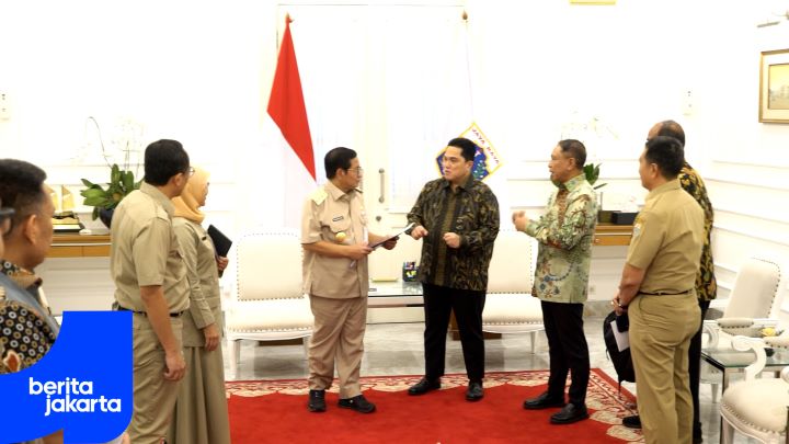 Pramono Anung dan Erick Tohir Bahas Pembenahan Infrastruktur JIS