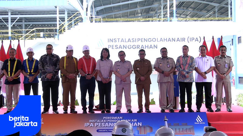 Resmikan IPA Pesanggrahan, Pramono Optimis Layanan 100 Persen Tercapai di 2029
