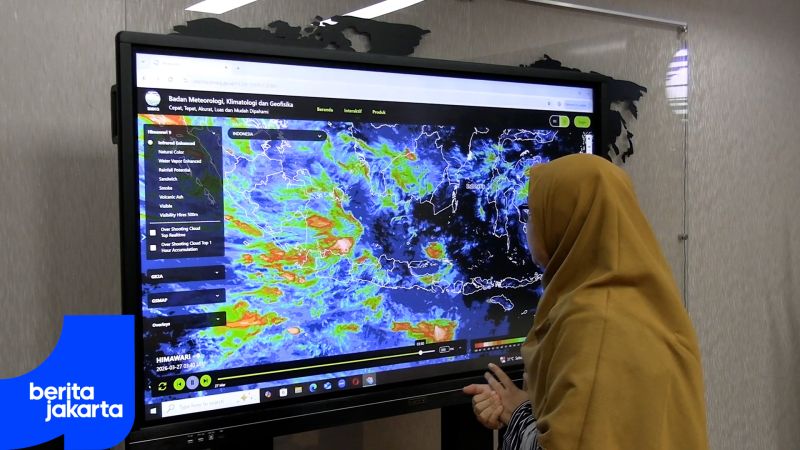 BMKG Forecasts Continued Rain Potential for Jakarta