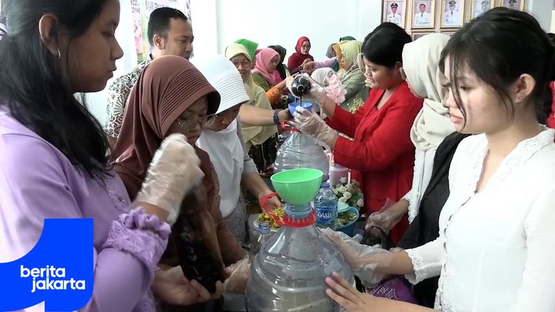 160 Peserta Ikuti Workshop Eko Enzim di Mampang Prapatan